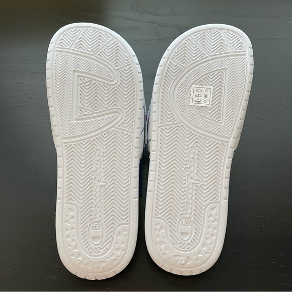 Champion Men’s Open Toe White Logo Slide Adjustable Closure EVA Sole Size 10 - Picture 5 of 9
